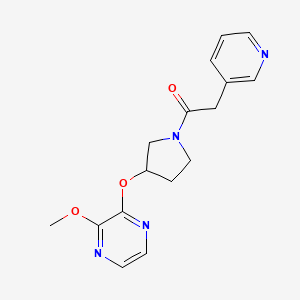 1-(3-((3-Methoxypyrazin-2-yl)oxy)pyrrolidin-1-yl)-2-(pyridin-3-yl)ethanone