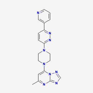 5-Methyl-7-[4-(6-pyridin-3-ylpyridazin-3-yl)piperazin-1-yl]-[1,2,4]triazolo[1,5-a]pyrimidine