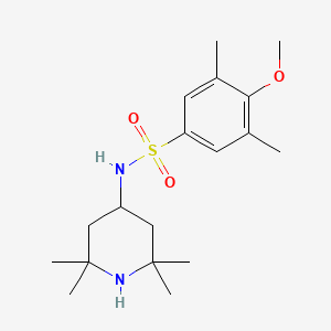 4-methoxy-3,5-dimethyl-N-(2,2,6,6-tetramethylpiperidin-4-yl)benzenesulfonamide
