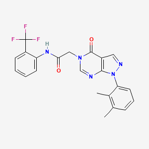 2-(1-(2,3-dimethylphenyl)-4-oxo-1H-pyrazolo[3,4-d]pyrimidin-5(4H)-yl)-N-(2-(trifluoromethyl)phenyl)acetamide
