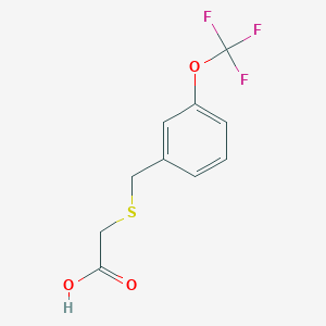 2-((3-(Trifluoromethoxy)benzyl)thio)acetic acid