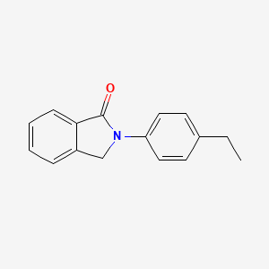molecular formula C16H15NO B2911854 2-(4-Ethylphenyl)isoindoline-1-one CAS No. 639857-66-2