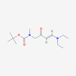 Tert-butyl N-[(E)-4-(diethylamino)-2-oxobut-3-enyl]-N-methylcarbamate