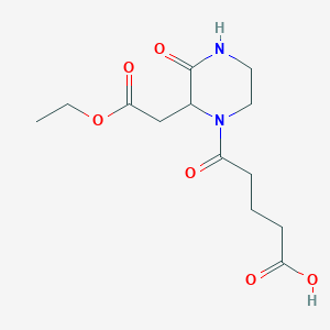 5-[2-(2-Ethoxy-2-oxoethyl)-3-oxo-1-piperazinyl]-5-oxopentanoic acid