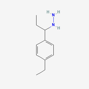 molecular formula C11H18N2 B2911870 1-(4-Ethylphenyl)propylhydrazine CAS No. 1096283-47-4