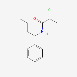 molecular formula C13H18ClNO B2911872 2-chloro-N-(1-phenylbutyl)propanamide CAS No. 40023-54-9