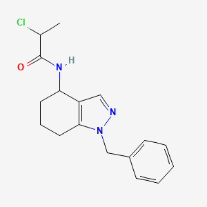 molecular formula C17H20ClN3O B2911881 N-(1-Benzyl-4,5,6,7-tetrahydroindazol-4-yl)-2-chloropropanamide CAS No. 2411294-37-4