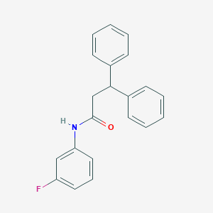 molecular formula C21H18FNO B291189 N-(3-Fluorophenyl)-3,3-diphenylpropanamide 