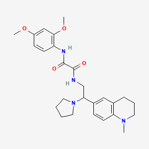 N-(2,4-dimethoxyphenyl)-N'-[2-(1-methyl-1,2,3,4-tetrahydroquinolin-6-yl)-2-pyrrolidin-1-ylethyl]ethanediamide