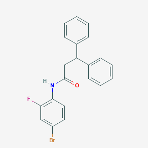 N-(4-bromo-2-fluorophenyl)-3,3-diphenylpropanamide