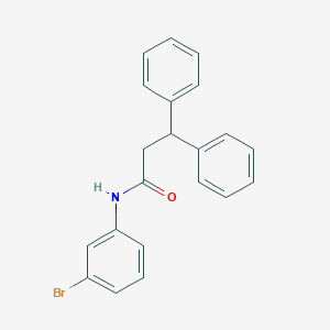 molecular formula C21H18BrNO B291193 N-(3-bromophenyl)-3,3-diphenylpropanamide 