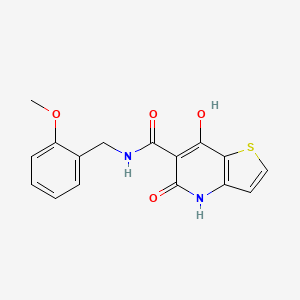 3-{[6-(4-fluorophenyl)pyrimidin-4-yl]oxy}-N-[(5-methyl-2-furyl)methyl]benzamide