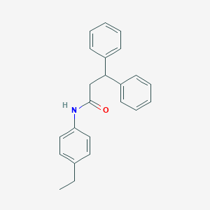 molecular formula C23H23NO B291194 N-(4-ethylphenyl)-3,3-diphenylpropanamide 