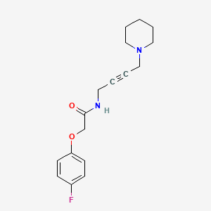 2-(4-fluorophenoxy)-N-(4-(piperidin-1-yl)but-2-yn-1-yl)acetamide