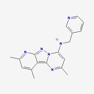 2,8,10-trimethyl-N-(pyridin-3-ylmethyl)pyrido[2',3':3,4]pyrazolo[1,5-a]pyrimidin-4-amine