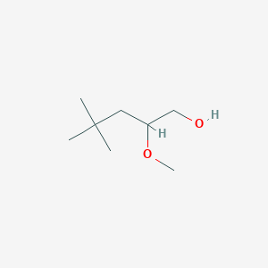 molecular formula C8H18O2 B2911948 2-Methoxy-4,4-dimethylpentan-1-ol CAS No. 2353786-09-9