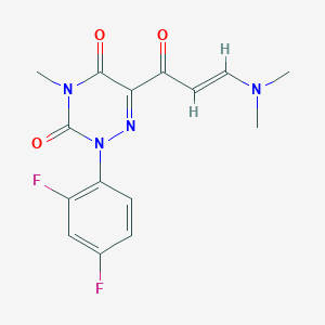 2-(2,4-Difluorophenyl)-6-(3-(dimethylamino)acryloyl)-4-methyl-1,2,4-triazine-3,5(2H,4H)-dione