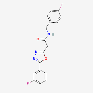 N-(4-fluorobenzyl)-2-(5-(3-fluorophenyl)-1,3,4-oxadiazol-2-yl)acetamide