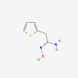 molecular formula C6H8N2OS B2911980 N'-Hydroxy-2-(Thiophen-2-Yl)Ethanimidamide CAS No. 59174-12-8; 925252-42-2