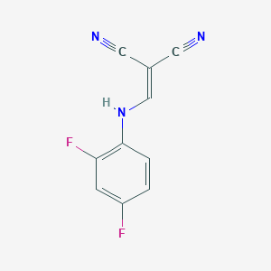 (((2,4-Difluorophenyl)amino)methylene)methane-1,1-dicarbonitrile