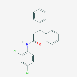 molecular formula C21H17Cl2NO B291199 N-(2,4-dichlorophenyl)-3,3-diphenylpropanamide 