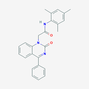 molecular formula C25H23N3O2 B2911991 N-mesityl-2-(2-oxo-4-phenylquinazolin-1(2H)-yl)acetamide CAS No. 932457-31-3