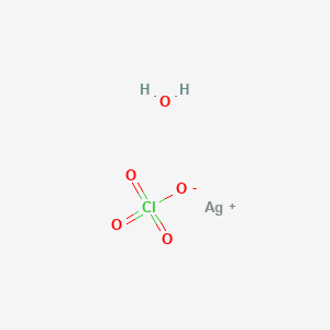 molecular formula AgClH2O5 B2911997 Silver perchlorate hydrate CAS No. 14242-05-8; 331717-44-3; 7783-93-9