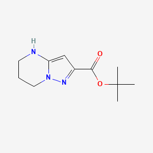 molecular formula C11H17N3O2 B2912021 Tert-butyl 4,5,6,7-tetrahydropyrazolo[1,5-a]pyrimidine-2-carboxylate CAS No. 2248353-42-4