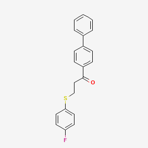 1-[1,1'-Biphenyl]-4-yl-3-[(4-fluorophenyl)sulfanyl]-1-propanone