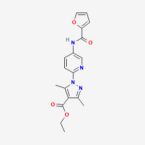 ethyl 1-{5-[(2-furylcarbonyl)amino]-2-pyridinyl}-3,5-dimethyl-1H-pyrazole-4-carboxylate