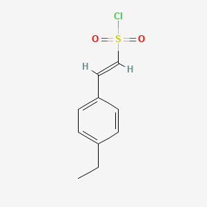 molecular formula C10H11ClO2S B2912038 2-(4-Ethylphenyl)ethene-1-sulfonyl chloride CAS No. 1158094-54-2