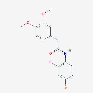 N-(4-bromo-2-fluorophenyl)-2-(3,4-dimethoxyphenyl)acetamide