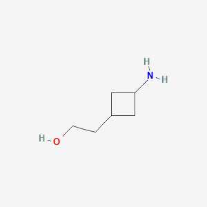 molecular formula C6H13NO B2912079 2-(3-Aminocyclobutyl)ethan-1-ol CAS No. 1848240-29-8