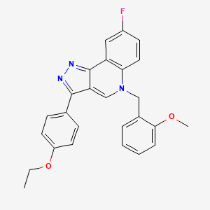 3-(4-ethoxyphenyl)-8-fluoro-5-(2-methoxybenzyl)-5H-pyrazolo[4,3-c]quinoline
