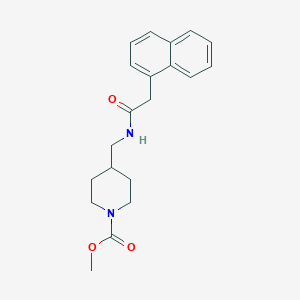 molecular formula C20H24N2O3 B2912098 Methyl 4-((2-(naphthalen-1-yl)acetamido)methyl)piperidine-1-carboxylate CAS No. 1234944-11-6