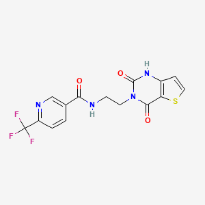 N-(2-(2,4-dioxo-1,2-dihydrothieno[3,2-d]pyrimidin-3(4H)-yl)ethyl)-6-(trifluoromethyl)nicotinamide