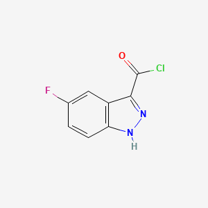 molecular formula C8H4ClFN2O B2912105 5-Fluoro-1H-indazole-3-carbonyl chloride CAS No. 1135936-11-6