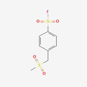 molecular formula C8H9FO4S2 B2912109 4-(Methylsulfonylmethyl)benzenesulfonyl fluoride CAS No. 2137751-26-7