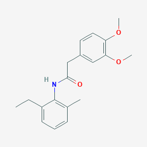 molecular formula C19H23NO3 B291213 2-(3,4-dimethoxyphenyl)-N-(2-ethyl-6-methylphenyl)acetamide 