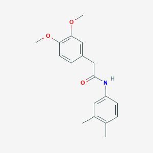 molecular formula C18H21NO3 B291215 2-(3,4-dimethoxyphenyl)-N-(3,4-dimethylphenyl)acetamide 