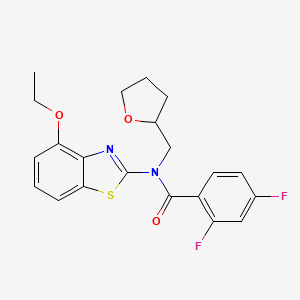 N-(4-ethoxybenzo[d]thiazol-2-yl)-2,4-difluoro-N-((tetrahydrofuran-2-yl)methyl)benzamide