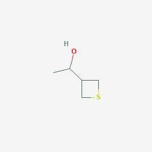 molecular formula C5H10OS B2912184 1-(Thietan-3-yl)ethan-1-ol CAS No. 1514712-47-0