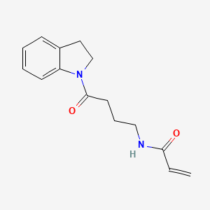 N-[4-(2,3-Dihydroindol-1-yl)-4-oxobutyl]prop-2-enamide