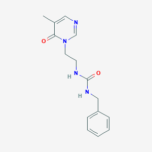B2912191 1-benzyl-3-(2-(5-methyl-6-oxopyrimidin-1(6H)-yl)ethyl)urea CAS No. 1797175-13-3