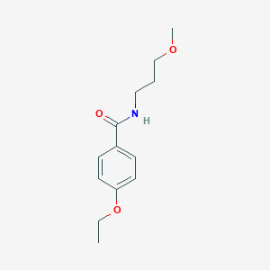 molecular formula C13H19NO3 B291220 4-ethoxy-N-(3-methoxypropyl)benzamide 