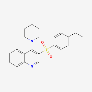 molecular formula C22H24N2O2S B2912200 3-(4-Ethylphenyl)sulfonyl-4-piperidin-1-ylquinoline CAS No. 899962-78-8