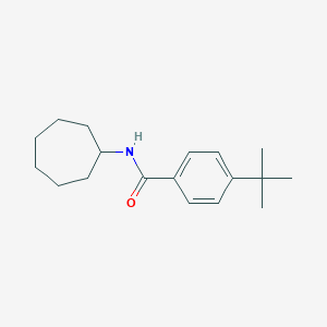 molecular formula C18H27NO B291221 4-tert-butyl-N-cycloheptylbenzamide 