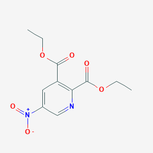 molecular formula C11H12N2O6 B2912216 Diethyl 5-nitropyridine-2,3-dicarboxylate CAS No. 168901-40-4