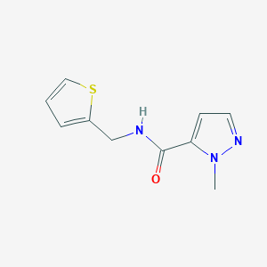 molecular formula C10H11N3OS B2912222 1-methyl-N-(thiophen-2-ylmethyl)-1H-pyrazole-5-carboxamide CAS No. 515847-82-2