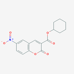 Cyclohexyl 6-nitro-2-oxochromene-3-carboxylate